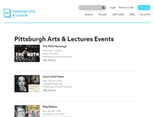 Tablet Screenshot of pittsburghlectures.culturaldistrict.org